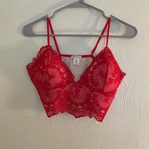 Red Lace Bralette